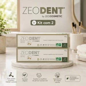 Kit 2x Creme Dental ZeoDent Detox: Anti-Resíduo Sem Flúor