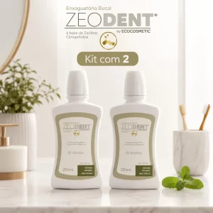 Kit 2x Enxaguante Bucal ZeoWash Detox: Reset Oral Sem Álcool